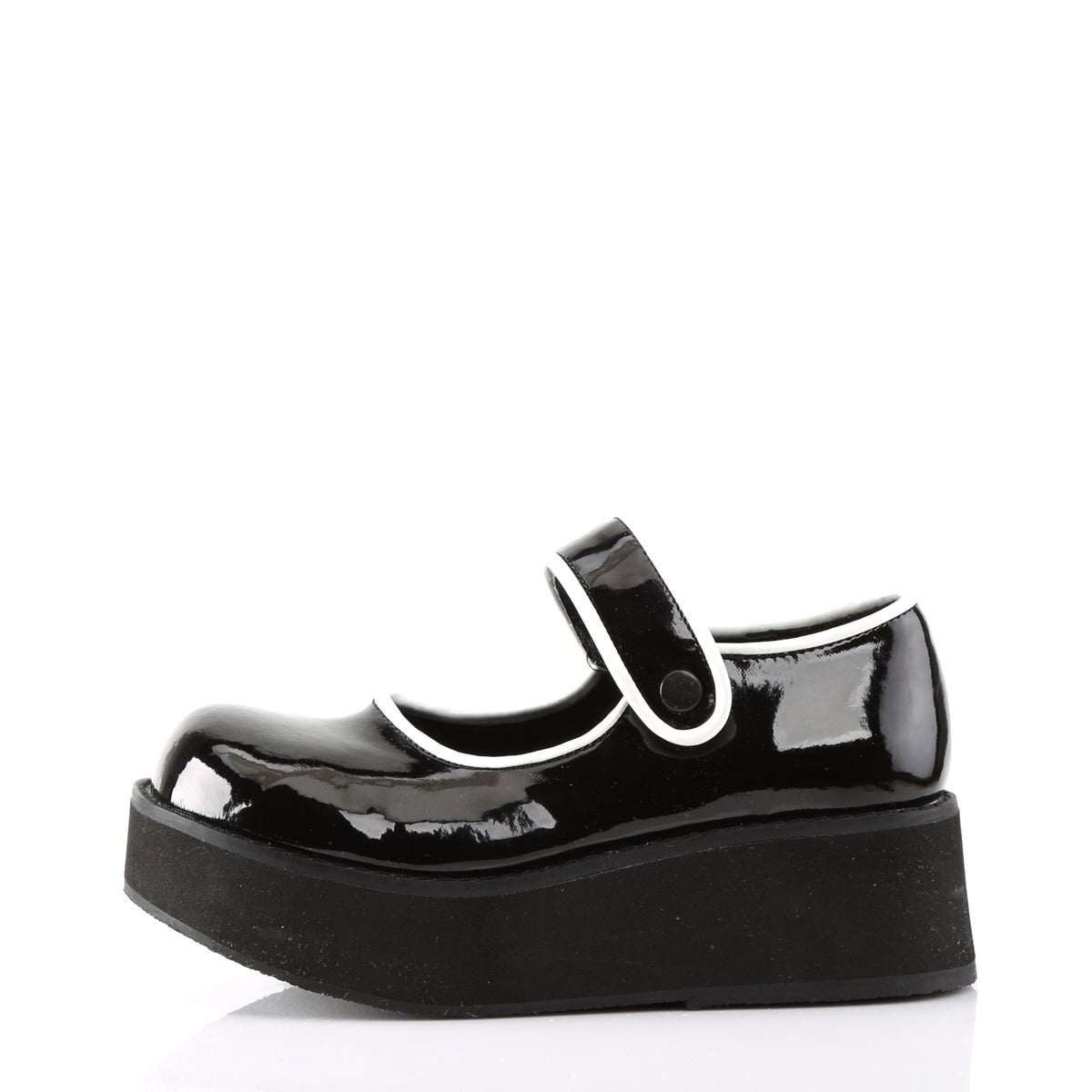 Too Fast | Demonia Sprite 01 | Black Patent Leather Women&#39;s Mary Janes