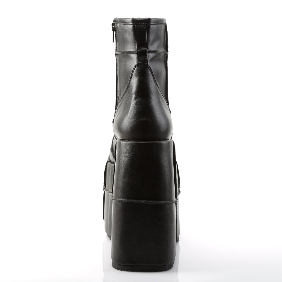 Too Fast | Demonia Stack 201 | Black Vegan Leather Unisex Platform Boots