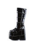Too Fast | Demonia Stack 301 | Black Patent Leather Unisex Platform Boots