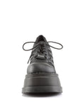 Too Fast | Demonia STOMP-08 | Black Vegan Leather Platform Shoes
