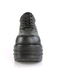 Too Fast | Demonia Tempo 08 | Black Vegan Leather Unisex Platform Shoes