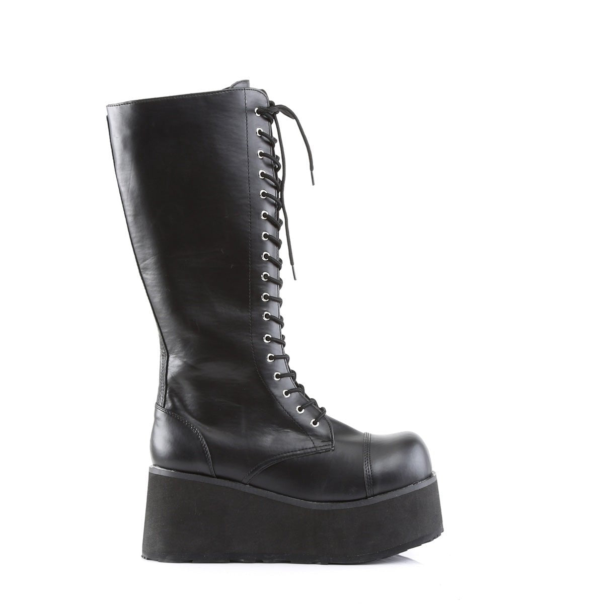 Too Fast | Demonia Trashville 502 | Black Vegan Leather Unisex Platform Boots
