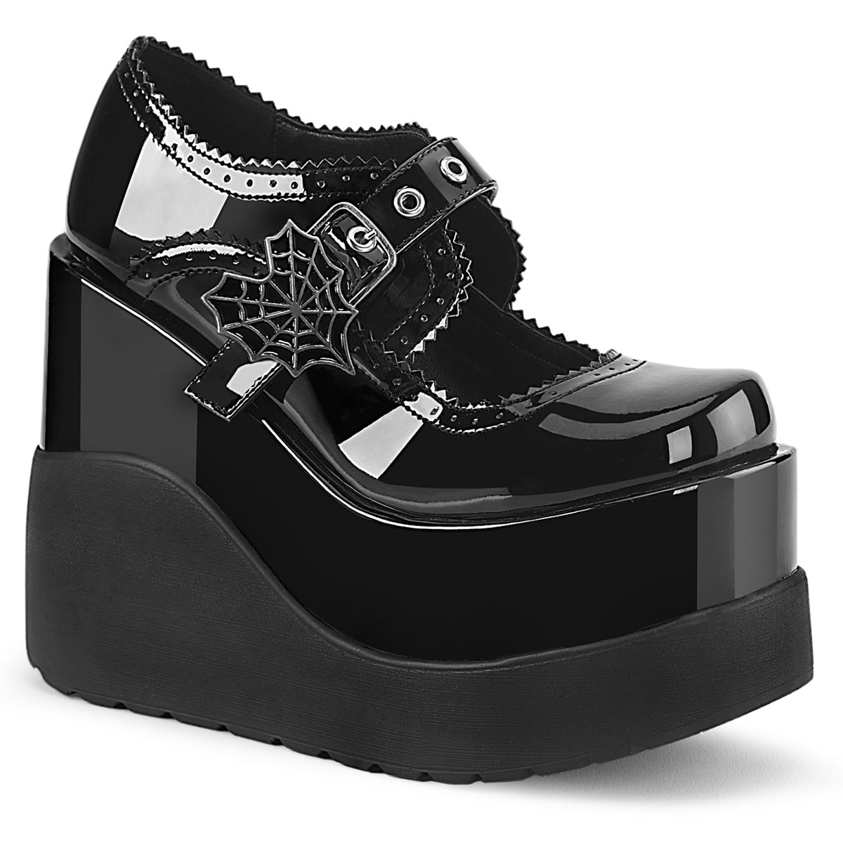 Too Fast | Demonia VOID-38 | Black Patent Leather Mary Janes