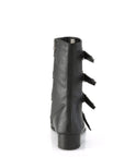 Too Fast | Demonia Warlock 110 B | Black Vegan Leather Unisex Platform Boots