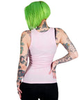 Too Fast | Don't Ask About My Tattoos Pink Racerback Tank Top