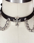 Too Fast | Funk Plus | Chain Cross Choker Necklace