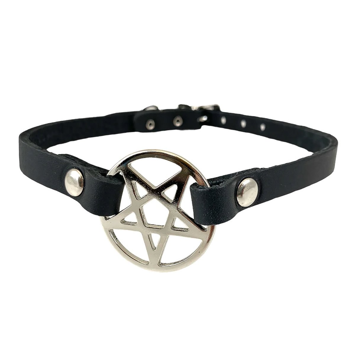 Pentagram Chokers Necklaces Red