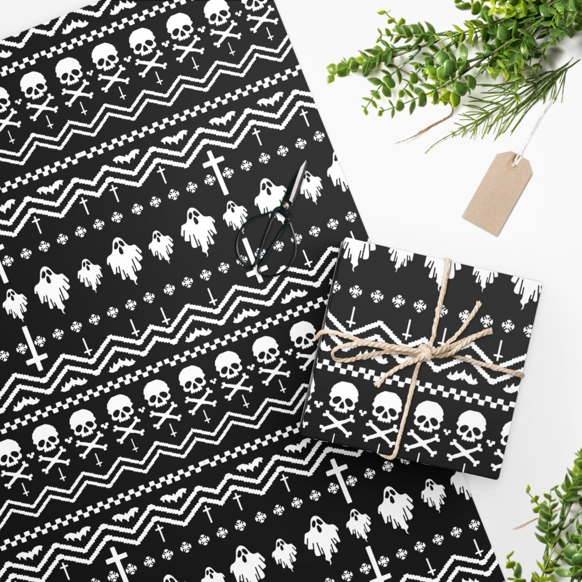 Too Fast | Ghostly Creepy Gift Wrapping Paper