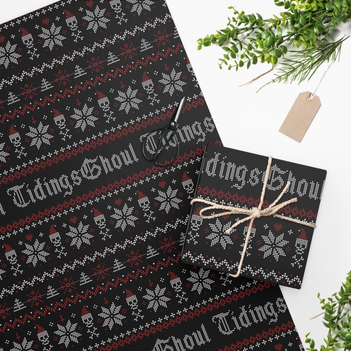 Too Fast | Ghoul Tidings Christmas Gift Wrapping Paper