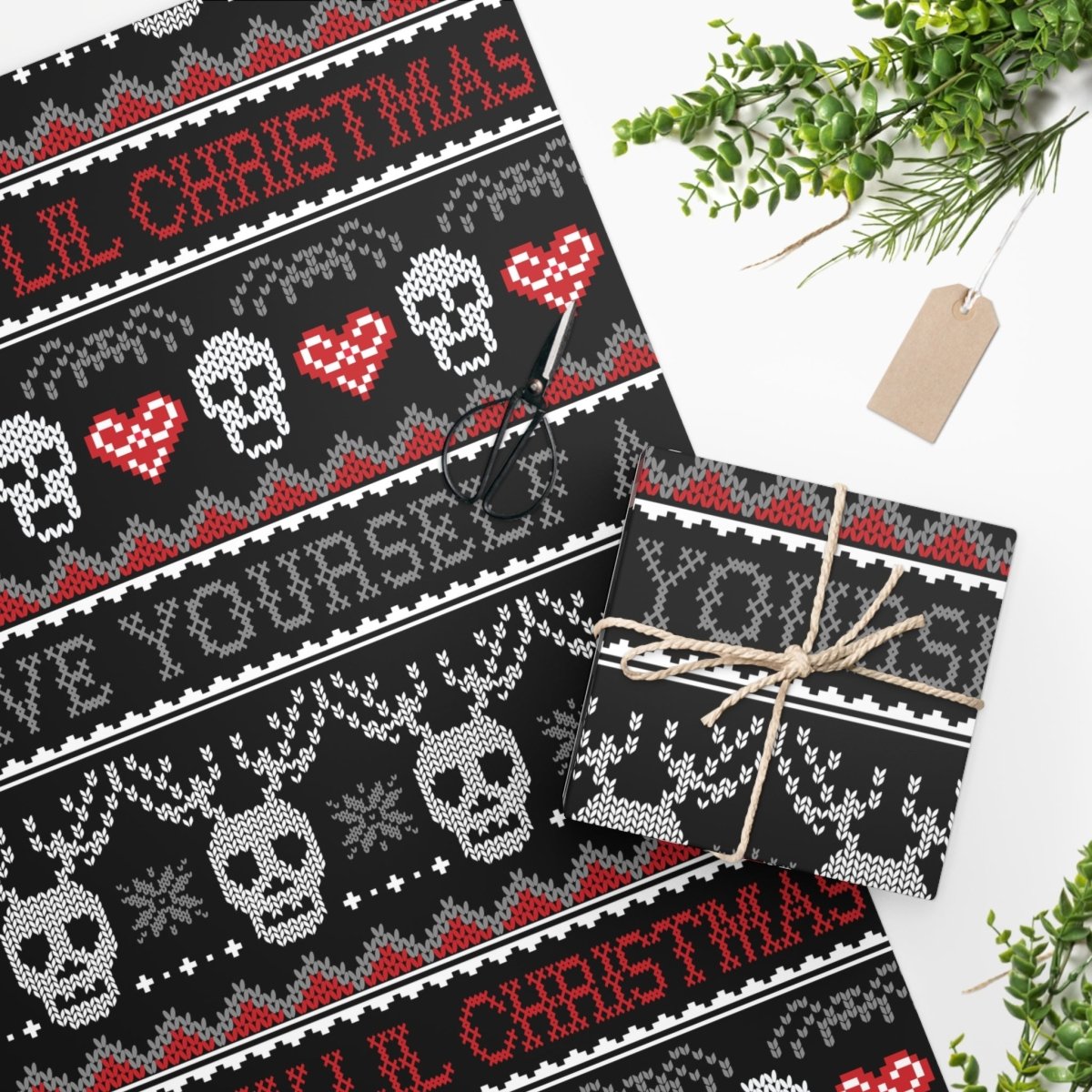 Too Fast | Have Yourself A Creepy Lil Christmas Gift Wrapping Paper