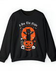 Too Fast | I Am the Night Halloween Cat Crewneck Sweatshirt