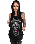 Too Fast | I Would Rot In Hell Studded Hooded Tank