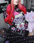 Too Fast | Kawaii Baphomet Knit Christmas Sweater