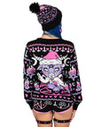 Too Fast | Kawaii Christmas Baphomet Knit Christmas Sweater