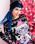 Too Fast | Kawaii Christmas Baphomet Knit Christmas Sweater