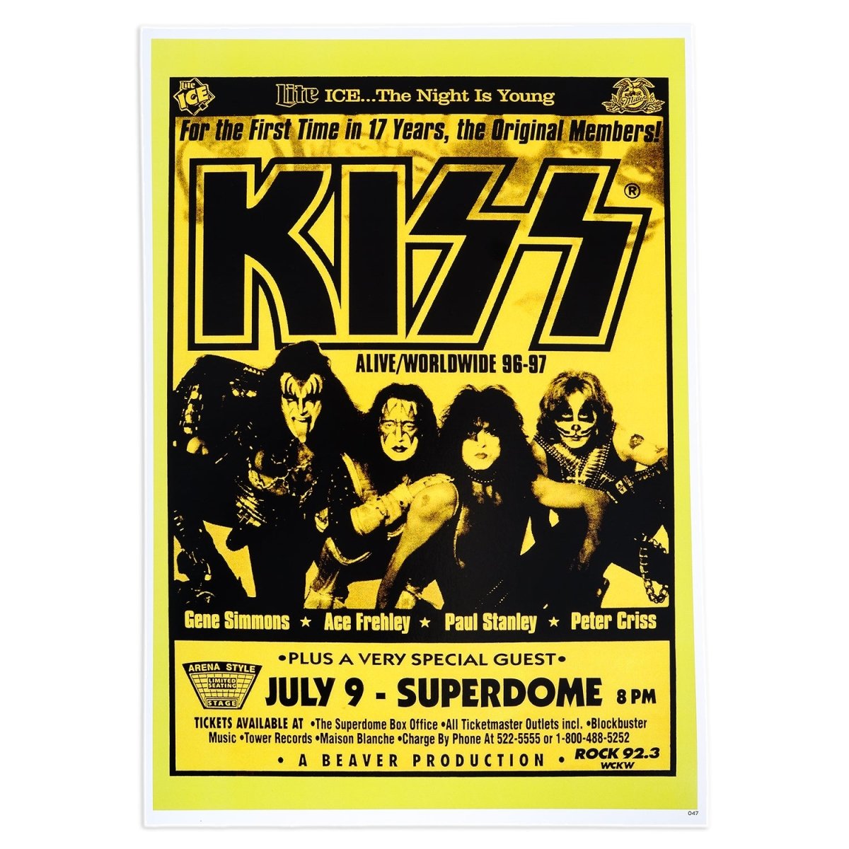 Too Fast | Kiss at the Superdome Concert Poster