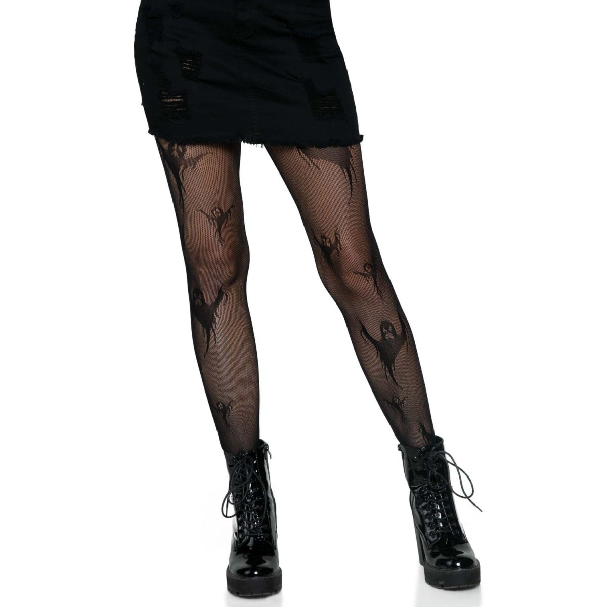 Too Fast | Leg Avenue | Spooky Ghosts Fishnet Stockings
