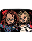 Too Fast | Loungefly | Chucky and Tiffany Zip Wallet
