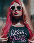 Too Fast | Love Sucks Cropped Tank Top