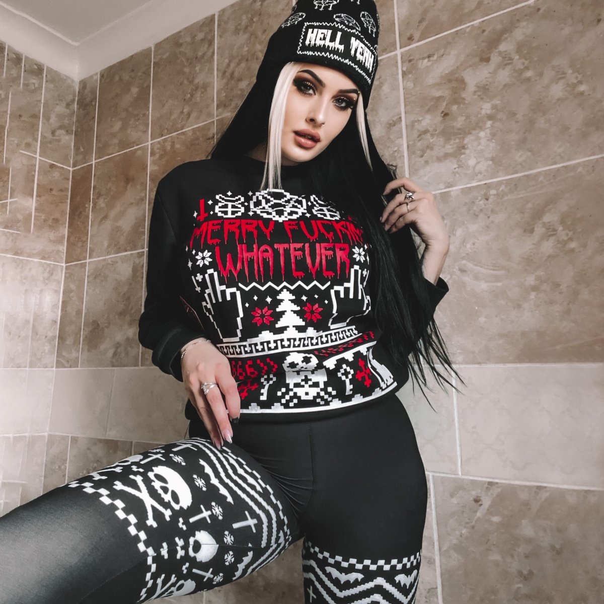 Too Fast | Merry F-ing Whatever Christmas Crewneck Sweatshirt