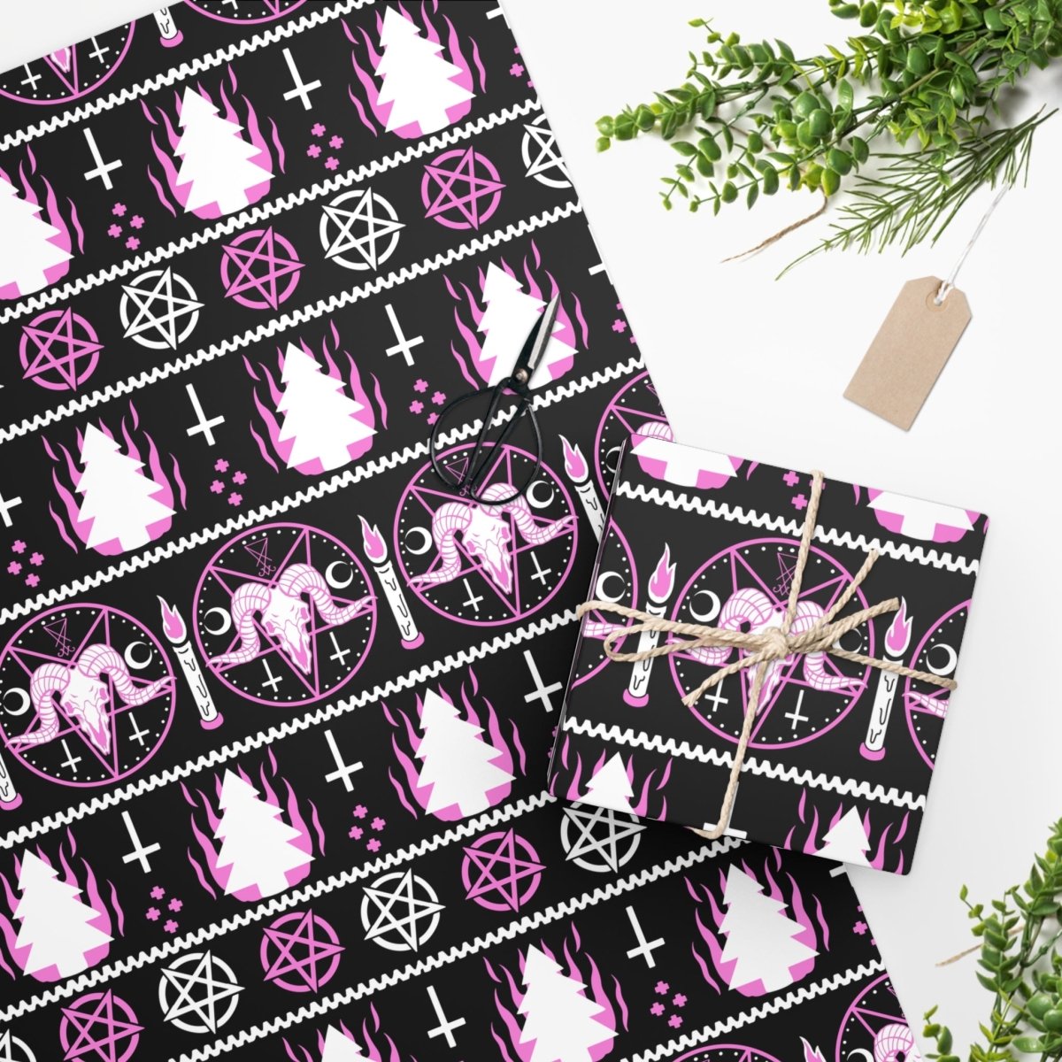 Too Fast | Merry Pink 666mas Christmas Gift Wrapping Paper