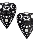 Too Fast | Mystical Ouija Planchette Hoop Earrings