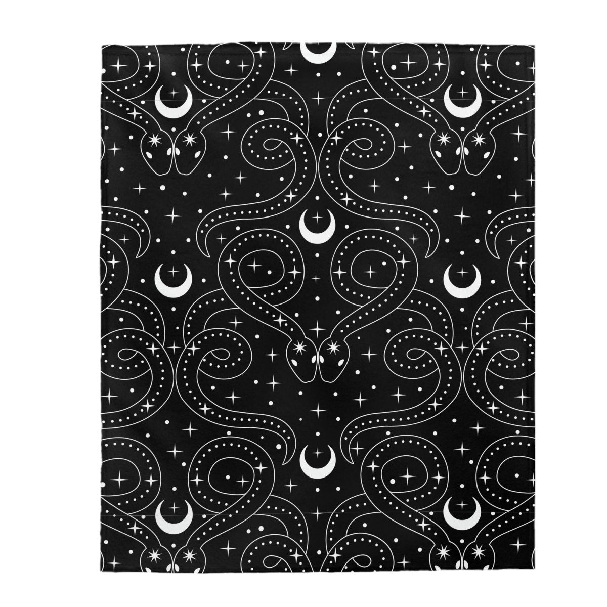 Too Fast | Mystical Snakes and Moons Velvet Plush Blanket