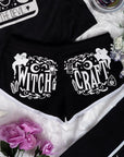 Too Fast | Mystical Witch Craft Black Dolphin Shorts