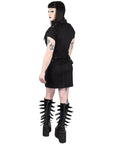 Too Fast | Orchid Bloom | Gothic Rope Mini Dress