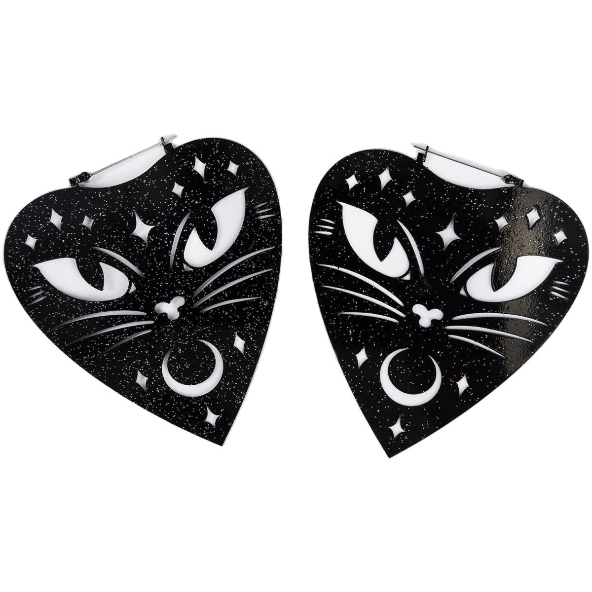 Too Fast | Ouija Cat Hoop Earrings