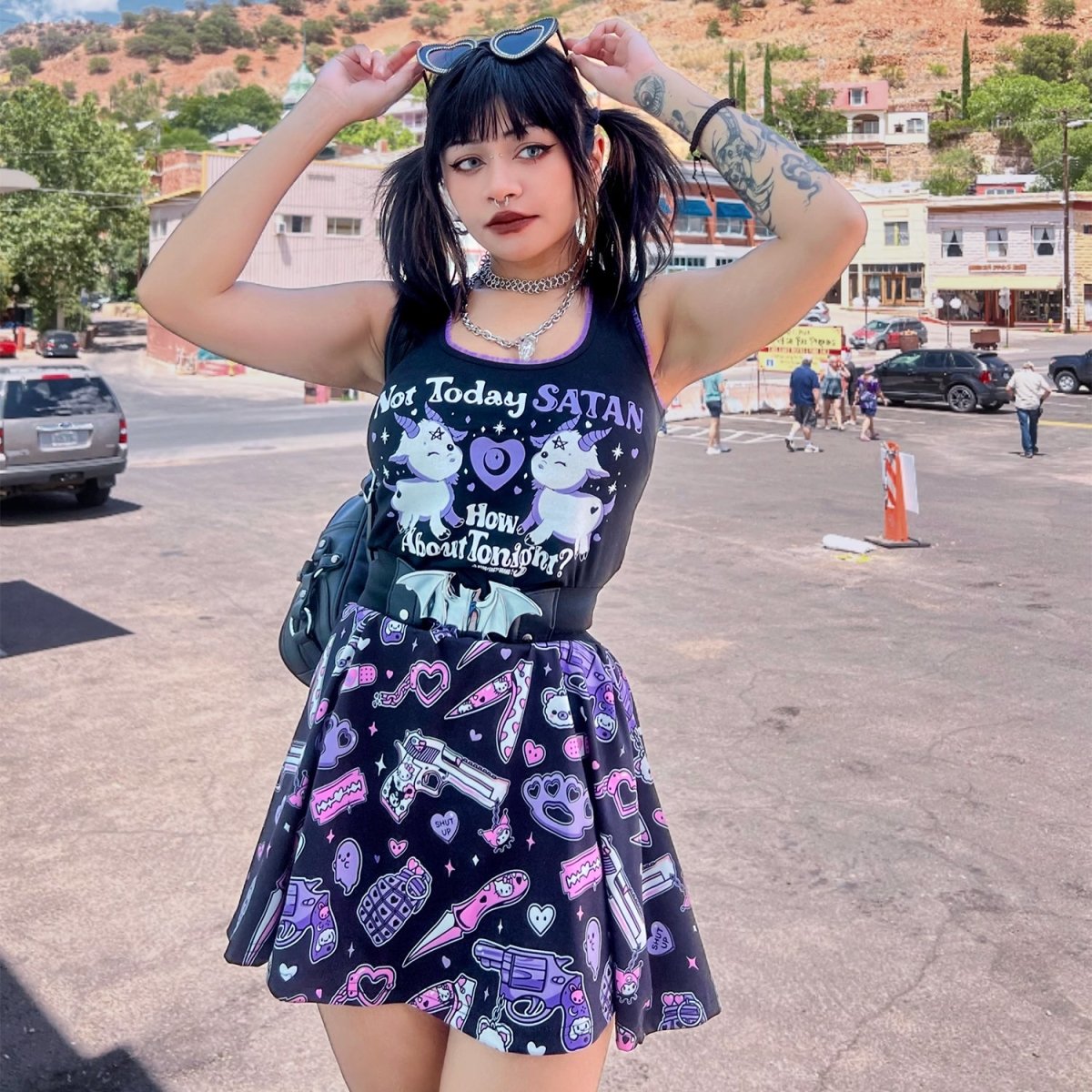 Cute pastel goth outlet outfits