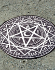 Too Fast | Pentagram Symbols Round Shaped Beach Towel