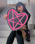 Too Fast | Pink Pentagram Heart Shaped Handbag