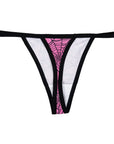 Too Fast | Pink Web Hearts Thong Underwear