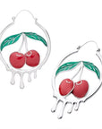 Too Fast | Plug Friendly Hoop Earrings | Dripping Cherries