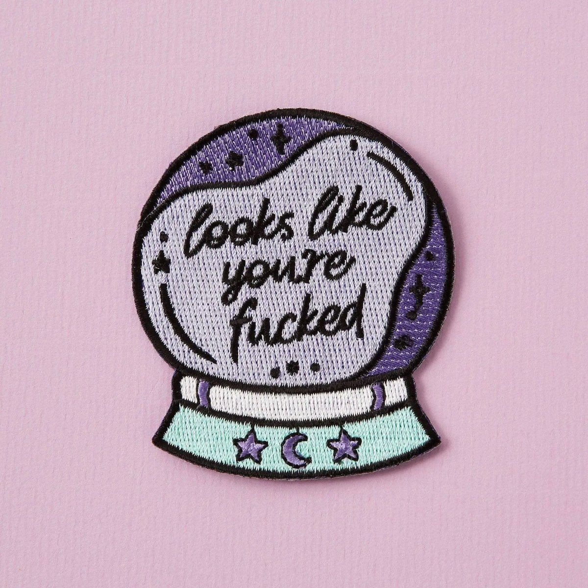 Too Fast | Punky Pins | Looks Like You&#39;re F&#39;ed Iron On Patch