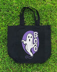 Too Fast | Purple Ghost Boo Canvas Tote Bag