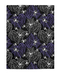 Too Fast | Purple Spiderweb Hearts Velvet Plush Blanket