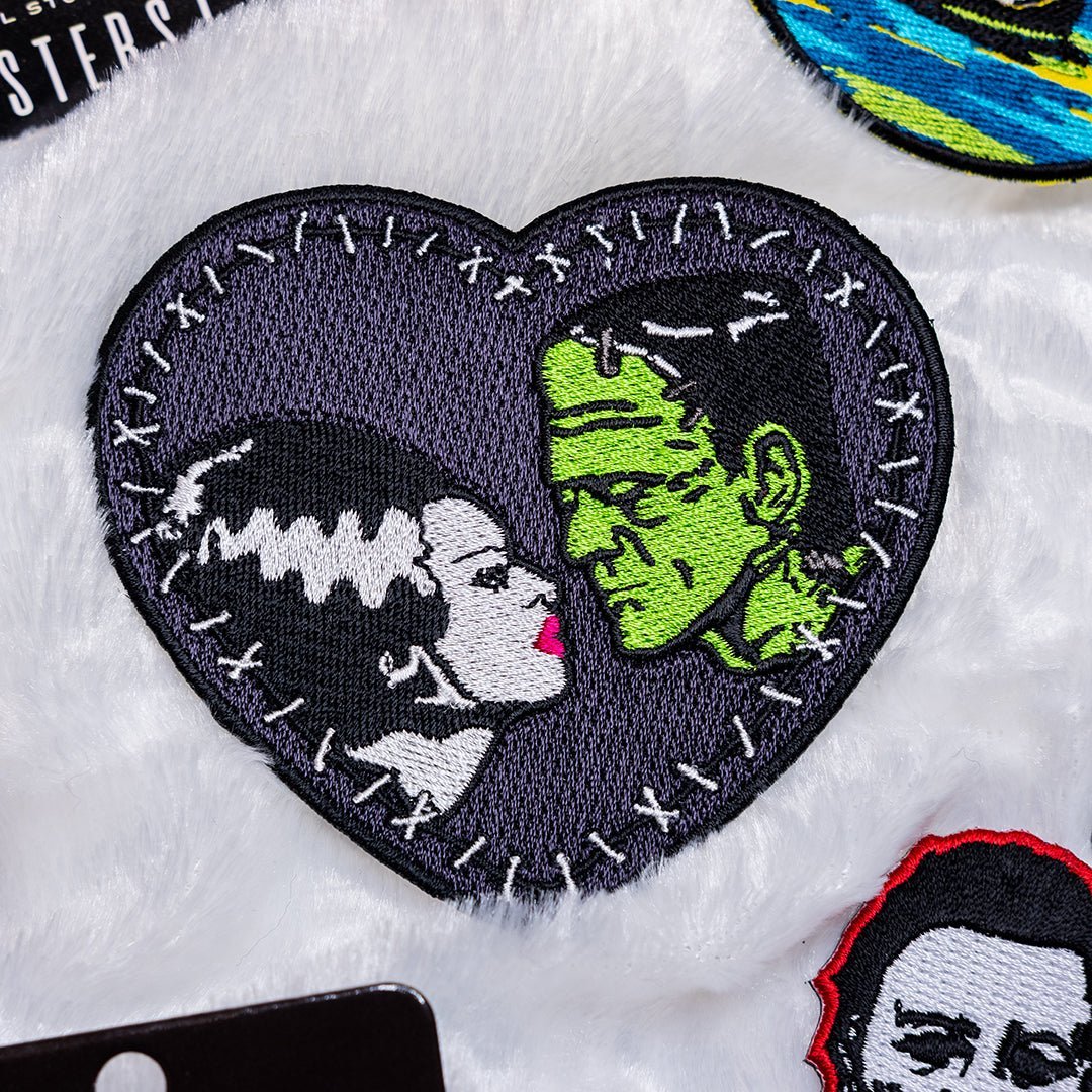 Too Fast | Rock Rebel | Bride & Frank Stitch Heart Embroidered Patch