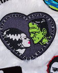 Too Fast | Rock Rebel | Bride & Frank Stitch Heart Embroidered Patch