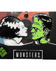 Too Fast | Rock Rebel | Bride of Frankenstein & Frankenstein Enamel Pin Set