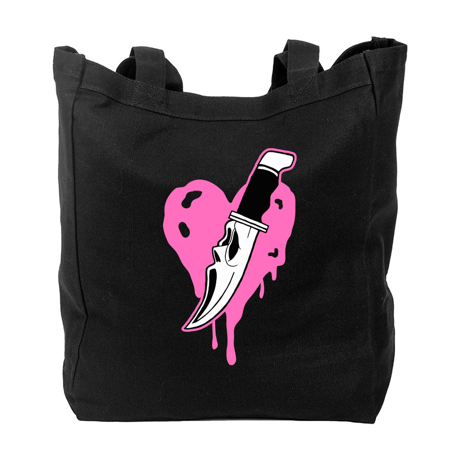 Too Fast | Scream Heart Canvas Tote Bag