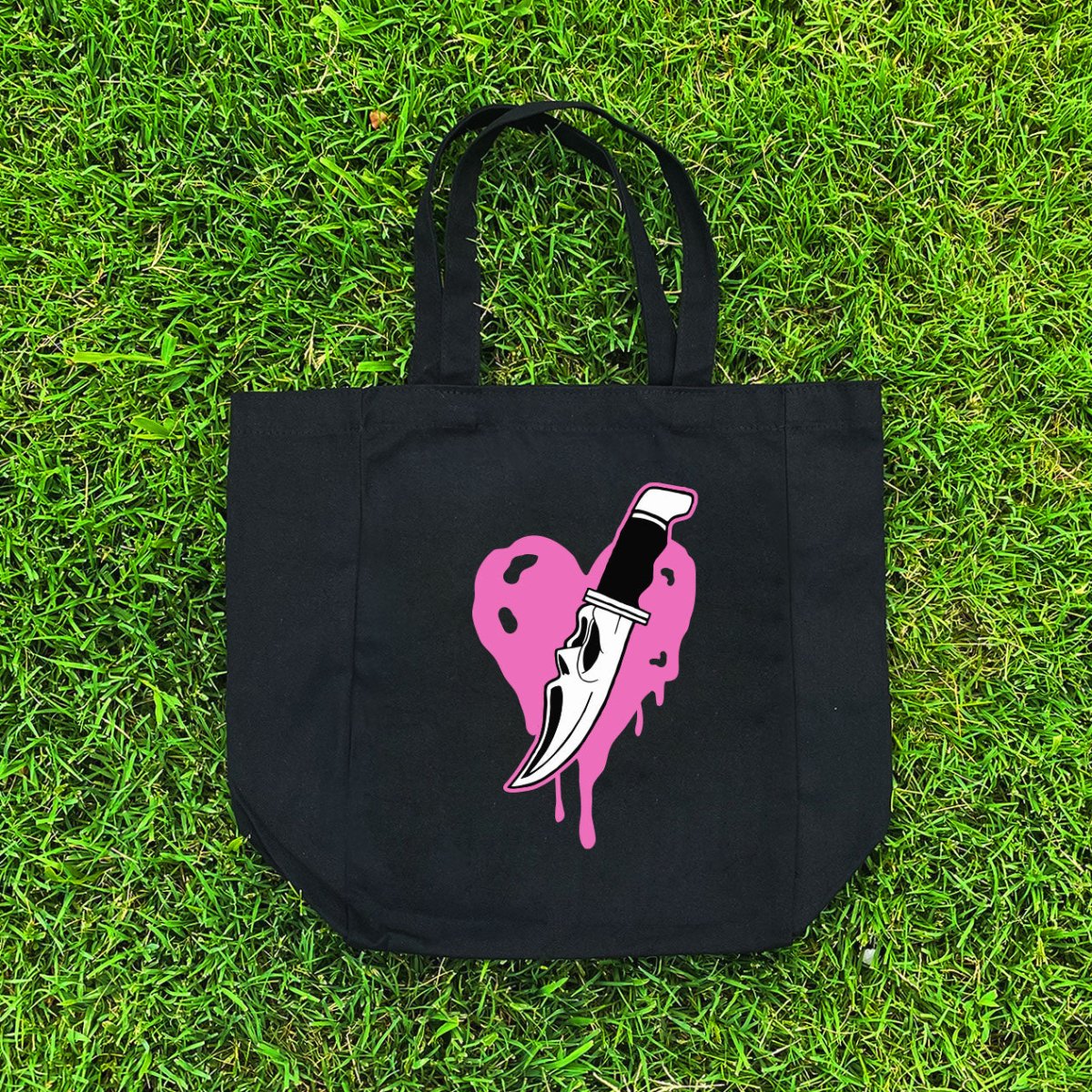Too Fast | Scream Heart Canvas Tote Bag