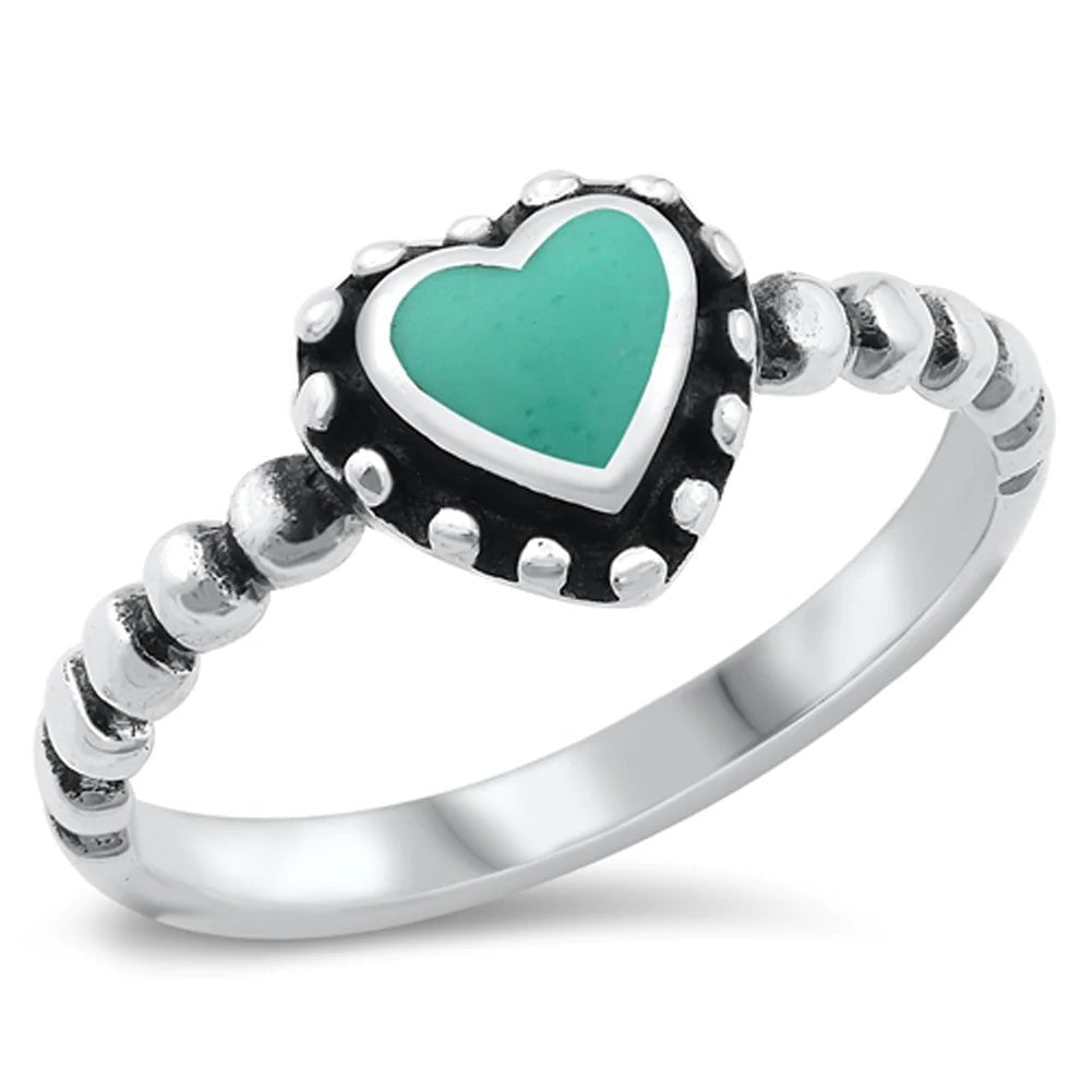 Too Fast | Shrum &amp; Cooper | Bali Promise Turquoise Heart Ring