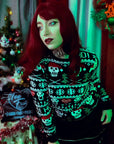 Too Fast | Skulls Ho Ho Ho Knit Christmas Sweater