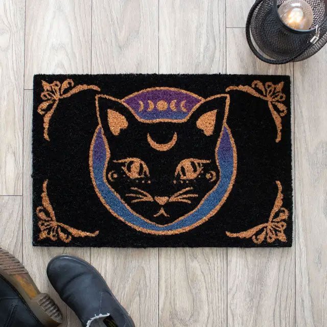 Too Fast | Something Different | Black Mystic Mog Doormat