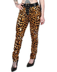 Too Fast | Switchblade Stiletto | Leopard Print High Waisted Rebel Pants