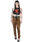 Too Fast | Switchblade Stiletto | Leopard Print High Waisted Rebel Pants