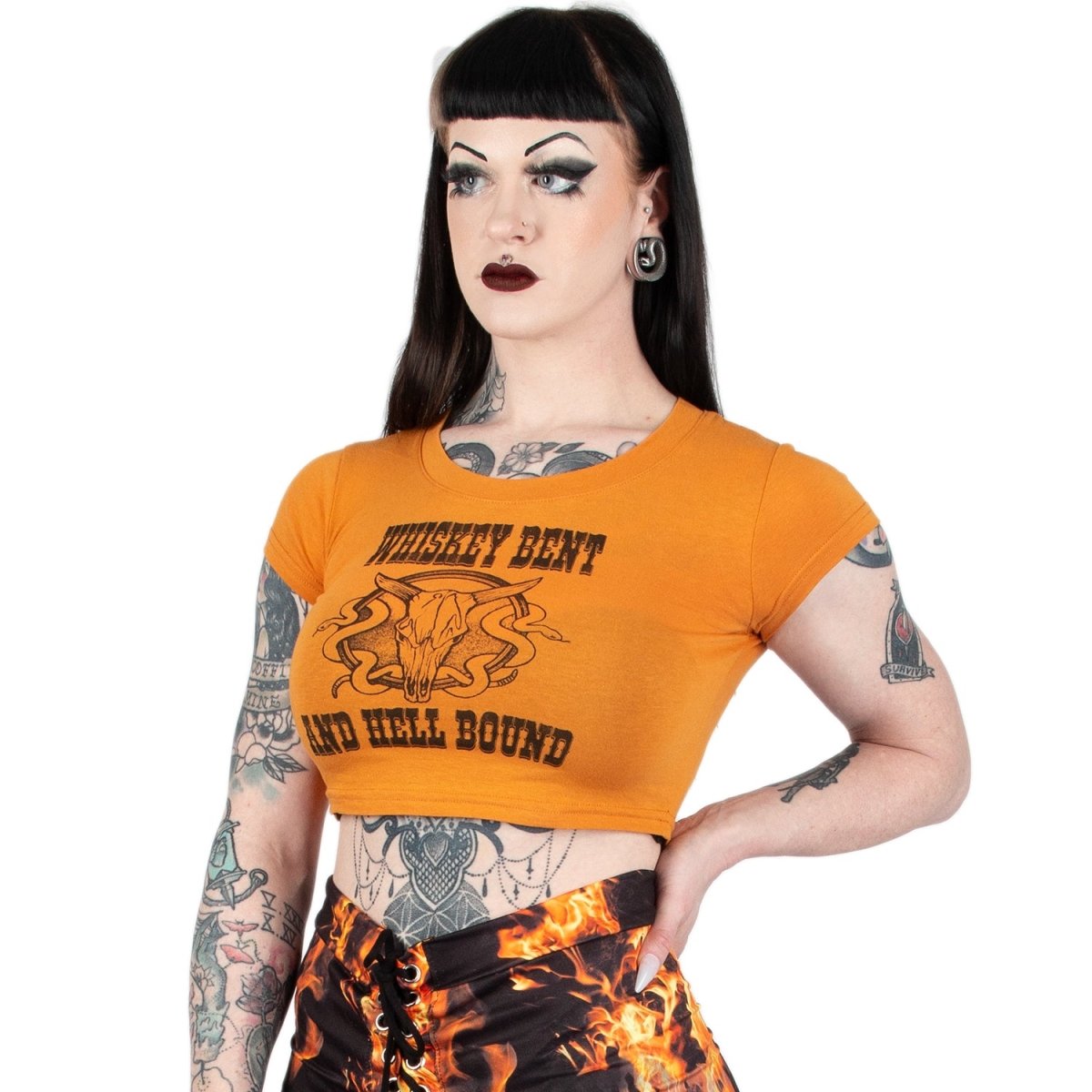 Too Fast | Switchblade Stiletto | Whiskey Bent and Hell Bound Crop Top