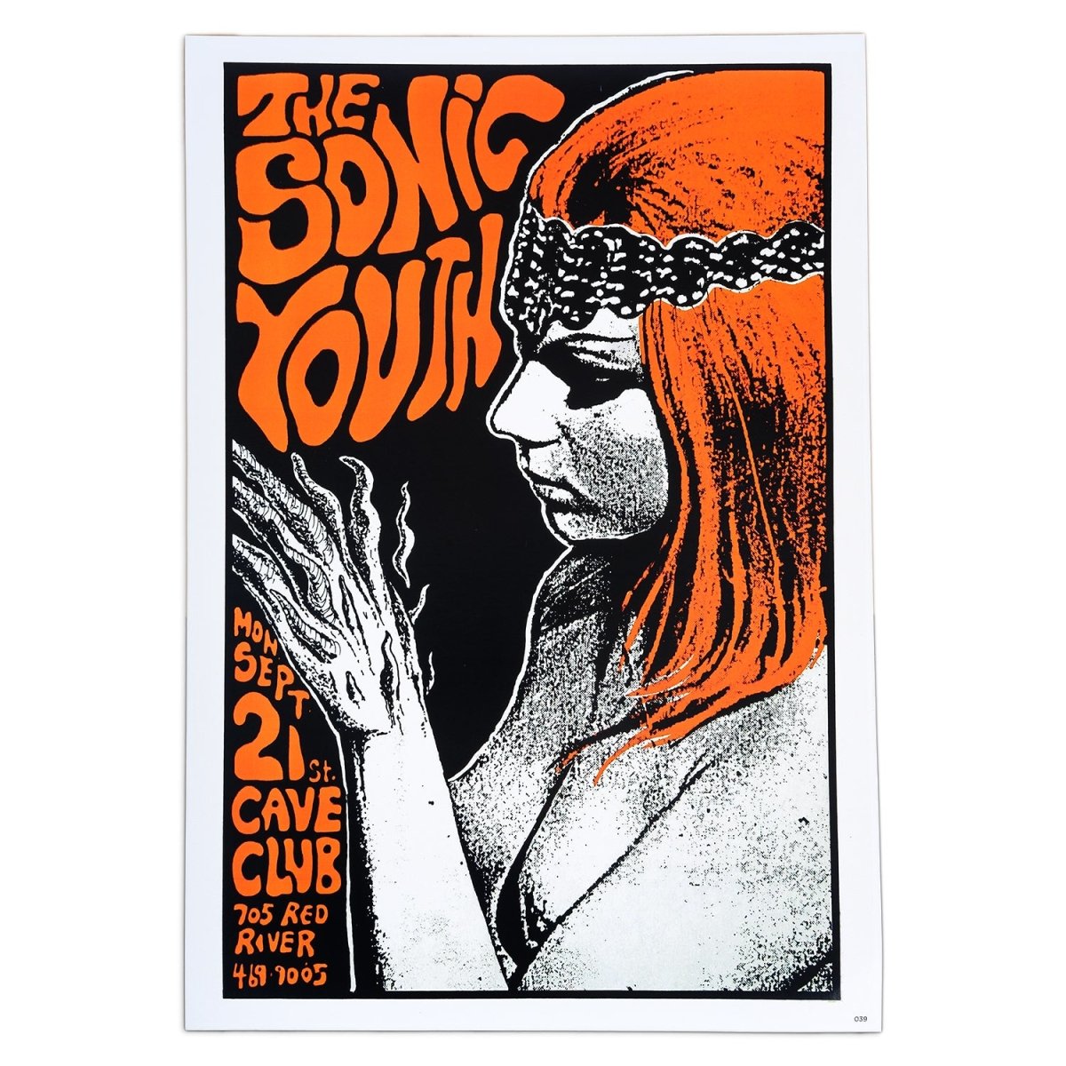Too Fast | The Sonic Youth at Cave Club Concert Poster